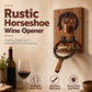 🎁2026 New Arrivals 50% OFF💥Vintage Wall-Mounted Horseshoe Wine Opener – Stylish, Decorative & Labor-Saving – Rustic Iron Design for Home Bar & Patio 🥂