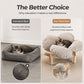 🎁2026 New Arrivals 50% OFF💥Elevated Petal Shaped Wooden Pet Bed with Cushion – Orthopedic Support, Breathable Design & Durable Solid Wood – A Cozy Retreat for Your Furry Friend ✨