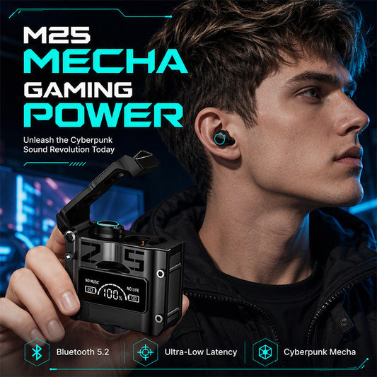 🎁2026 New Arrivals 50% OFF💥Mecha-Style Bluetooth Wireless Earbuds
