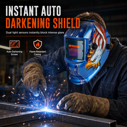 🎁2026 New Arrivals 50% OFF💥Auto‑Darkening Welding Helmet – Solar powered, for TIG/MIG & protective ✨