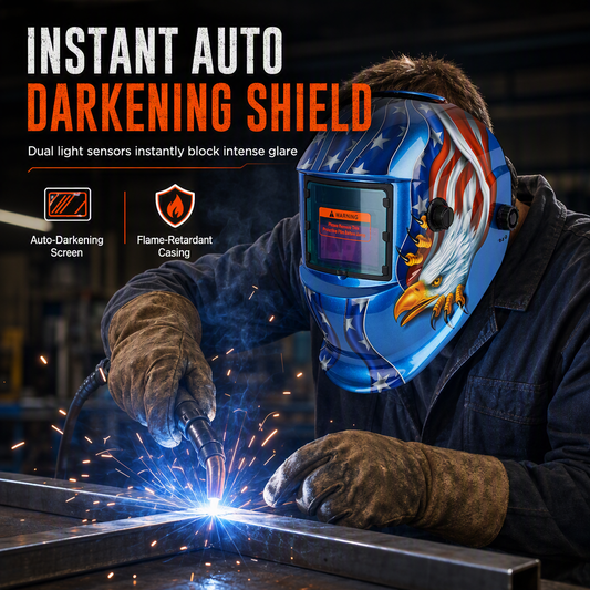 🎁2026 New Arrivals 50% OFF💥Auto‑Darkening Welding Helmet – Solar powered, for TIG/MIG & protective ✨
