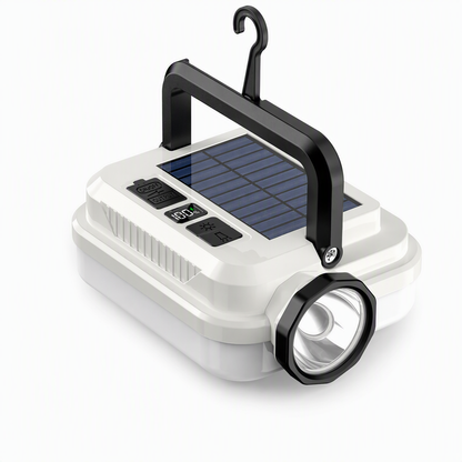 🎁2026 New Arrivals 50% OFF💥Dual‑Light Solar Camping Lantern‑Multi‑Function Portable Solar Work Light with Power Bank, Hanging Emergency Lamp for Camping Hiking Power‑Outage