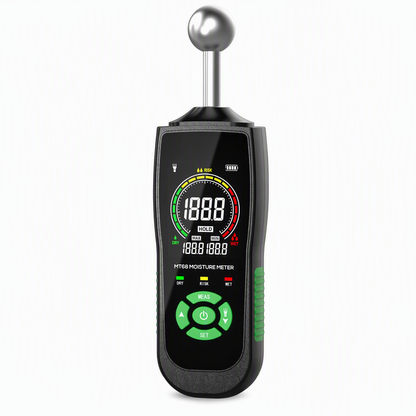 🎁2026 New Arrivals 50% OFF💥MT68 Pinless Spherical Sensor Moisture Meter for Wall Plaster Putty Masonry and Tile Leakage Testing