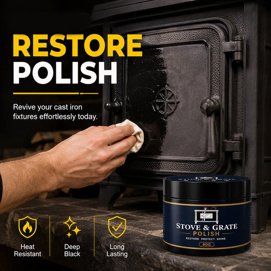 🎁2026 New Arrivals 50% OFF💥Cast Iron Stove Polish with Sponge 