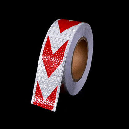 🎁2026 New Arrivals 50% OFF💥High-Visibility Arrow Reflective Tape – 5m Waterproof Self-Adhesive Safety Strip with Prismatic Reflectivity🚗✨