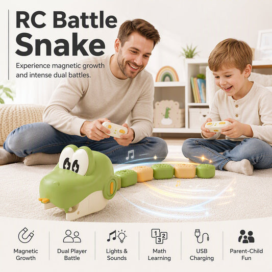 🎁2026 New Arrivals 50% OFF💥Remote Control Snake Toy with Magnetic Splicing Segments