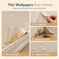 🎁2026 New Arrivals 50% OFF💥Thickened Non Woven Self Adhesive Wallpaper with 3D Textured Stripe Pattern for Bedroom and Living Room Background Wall 53cm x 1m