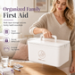 🎁2026 New Arrivals 50% OFF💥Large Plastic Medicine Storage Box with Multi-Layer Divided Compartments Portable Family Emergency First Aid Organizer Box💊📦