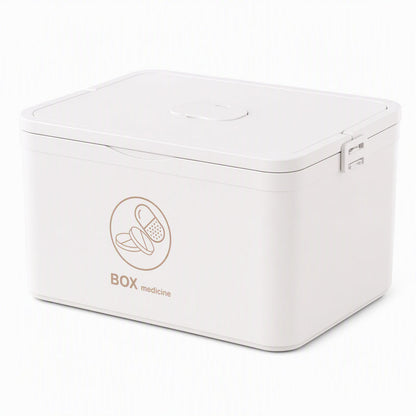 🎁2026 New Arrivals 50% OFF💥Large Plastic Medicine Storage Box with Multi-Layer Divided Compartments Portable Family Emergency First Aid Organizer Box💊📦