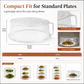 🎁2026 New Arrivals 50% OFF💥Multi-Layer Stackable Microwave Food Cover