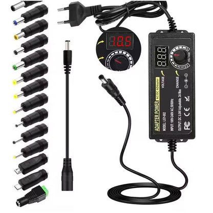 🎁2026 New Arrivals 50% OFF💥Adjustable 3V-24V 3A Universal AC/DC Power Adapter With Digital Display 🔋