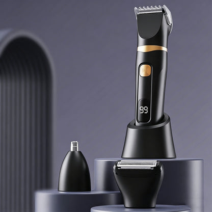 🎁2026 New Arrivals 50% OFF💥3-in-1 Grooming Kit ✂️🔋– USB Rechargeable, LED Display & Stainless Steel Blades – For Nose, Ear & Detail Trimming 💈