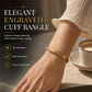 🎁2026 New Arrivals 50% OFF💥18K Vacuum Plated Titanium Steel Bangle – Radiant Mirror-Like Finish, Intricate Engraved Lettering & Tarnish-Free Premium Steel – Hypoallergenic Elegance for Daily Wear 💛