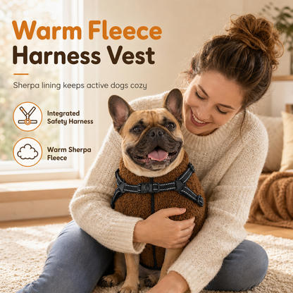 🎁2026 New Arrivals 50% OFF💥Warm Winter Dog Coat with Reflective Strips and Harness for Small and Medium Dogs🐶❄️