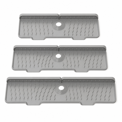 🎁2026 New Arrivals 50% OFF💥🧽 Silicone Faucet Splash Guard Mat — Drain Fast, Cuttable