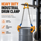 🎁2026 New Arrivals 50% OFF💥Heavy Duty Oil Drum Lifting Clamp Forklift and Crane Drum Lifter for Steel Metal Drums Die Forged Drum Handling Tool