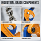🎁2026 New Arrivals 50% OFF💥Heavy Duty Oil Drum Lifting Clamp Forklift and Crane Drum Lifter for Steel Metal Drums Die Forged Drum Handling Tool