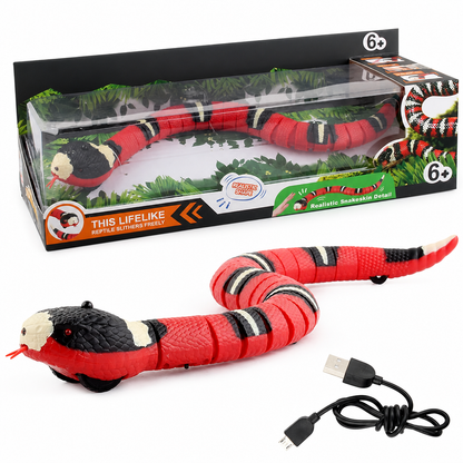 🎁2026 New Arrivals 50% OFF💥Smart Sensing Electric Snake Toy with Obstacle Avoidance Banded Krait Interactive Prank Toy for Kids