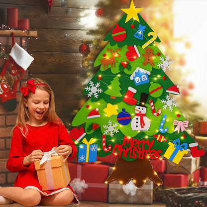 🎁2026 New Arrivals 50% OFF💥 DIY Felt Christmas Tree Set – No-glue, reusable & toddler-friendly ✨