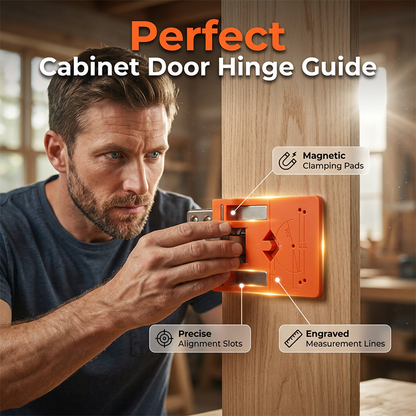 🎁2026 New Arrivals 50% OFF💥Cabinet Door Hinge Drilling Guide & Mounting Tool