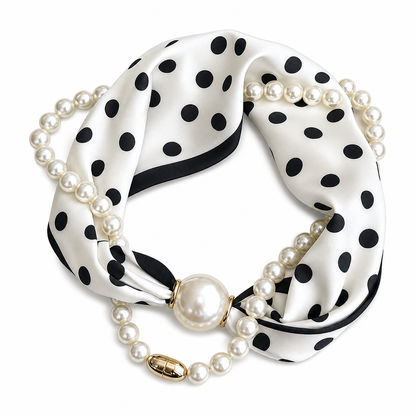 🎁2026 New Arrivals 50% OFF💥 Pearl Scarf Necklace – Timeless Elegance, Adjustable Bow & Piercing-Free Jewellery 🤍