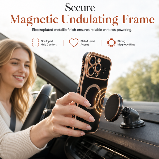 🎁2026 New Arrivals 50% OFF💥📱 Magnetic Phone Case: Scalloped Borders, Electroplated Trim, Lens Shield, Non-Slip