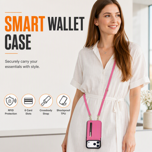 🎁2026 New Arrivals 50% OFF💥Bi-Fold Crossbody Wallet Phone Case