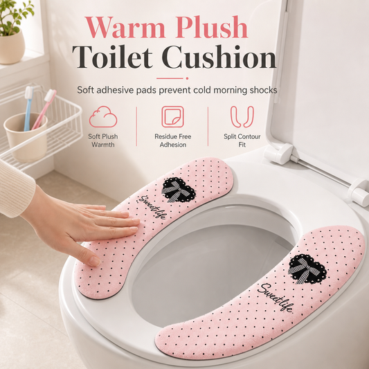 🎁2026 New Arrivals 50% OFF💥Electrostatic Toilet Seat Cushions – Traceless Stick-On Pads, 1 Pair