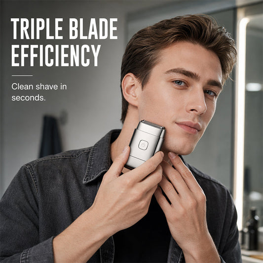 🎁2026 New Arrivals 50% OFF💥Men's Portable Electric Shaver with 3 Blades
