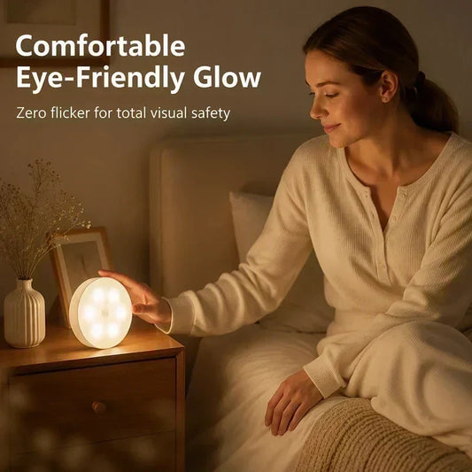 🎁2026 New Arrivals 50% OFF💥Motion Sensor LED Night Light, Eye-Caring Flicker-Free Cabinet Lamp, Easy Install 🛏️