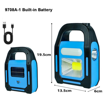 🎁2026 New Arrivals 50% OFF💥3-in-1 Solar COB LED Work Light – front, auxiliary & side lights, solar/USB charging, IP44 waterproof